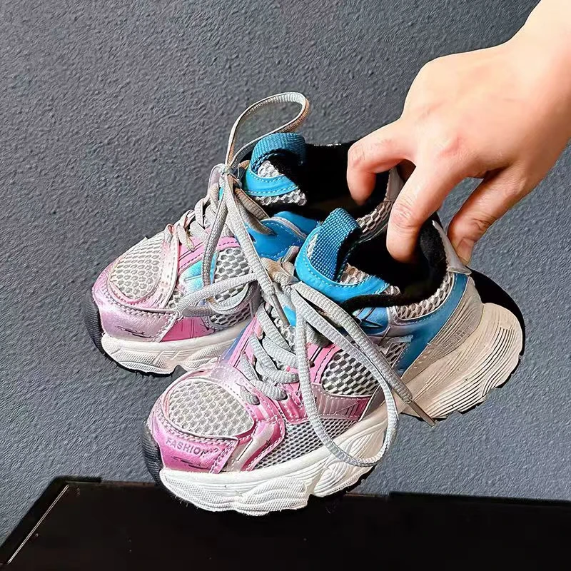 儿童运动鞋2025冬季新款男童老爹鞋女童亲子鞋休闲轻便运动鞋8112