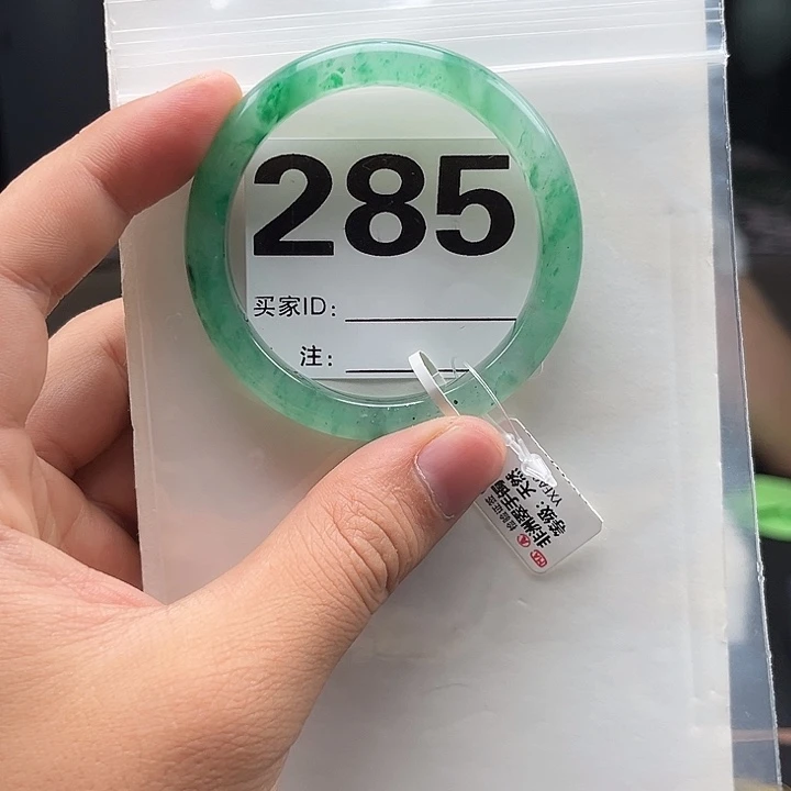 石英质玉（非洲翠）手镯未镶嵌285圈口5051