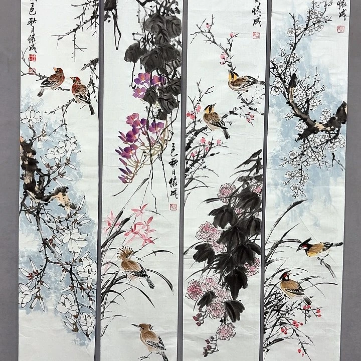 国画亲笔手绘放心去藏