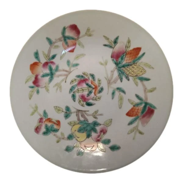 清 清中期豆青釉赏盘   C81