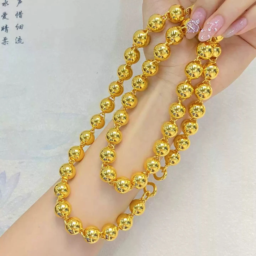 链子足银 男士光珠足银999项链时尚经典百搭气质简约光面素款项链