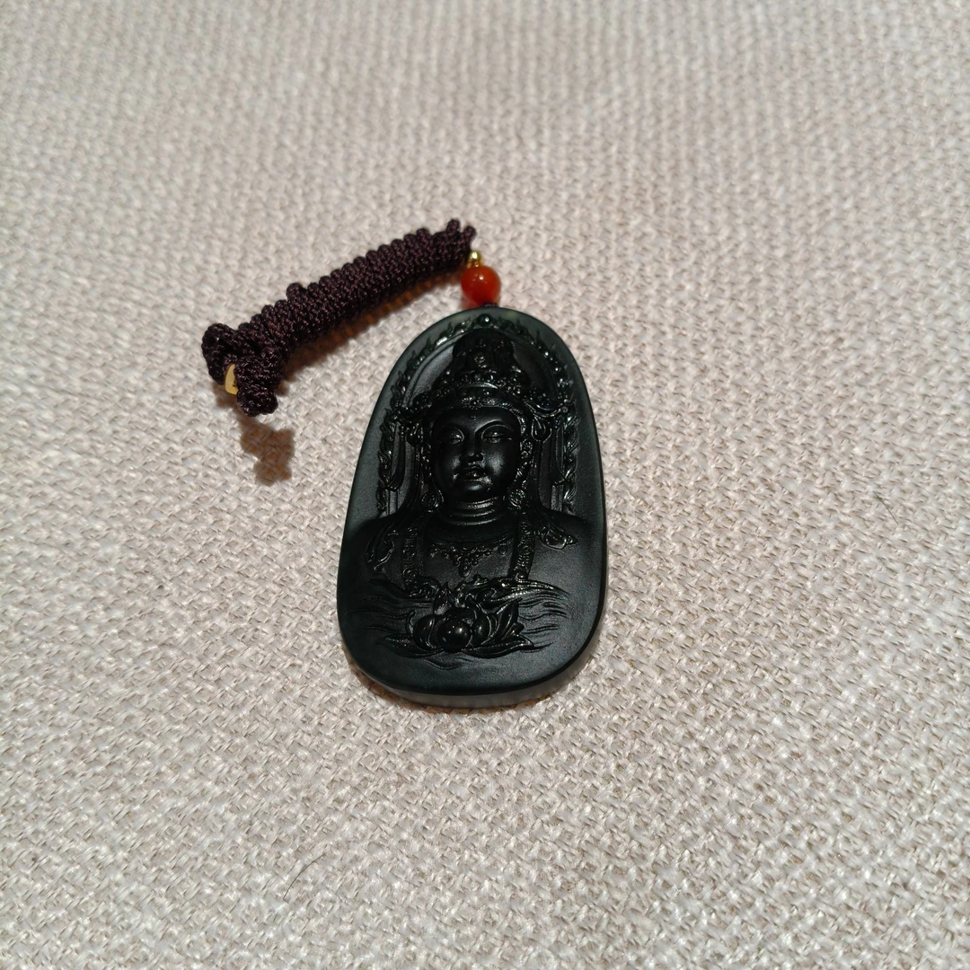 【泰山娟姐自营】泰山玉-蛇纹石观音吊坠