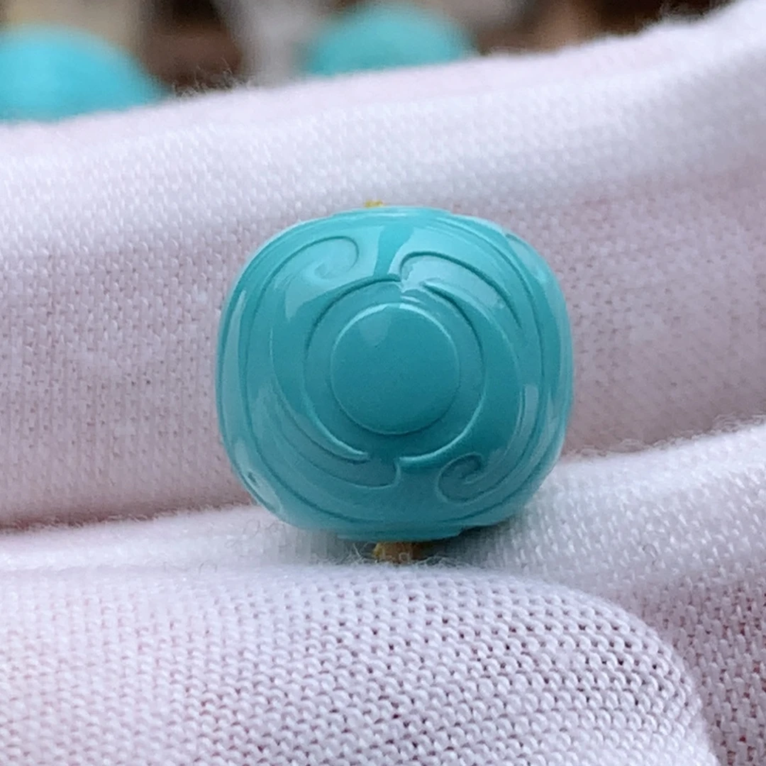 绿松石未镶嵌珠宝奇石13.5mm