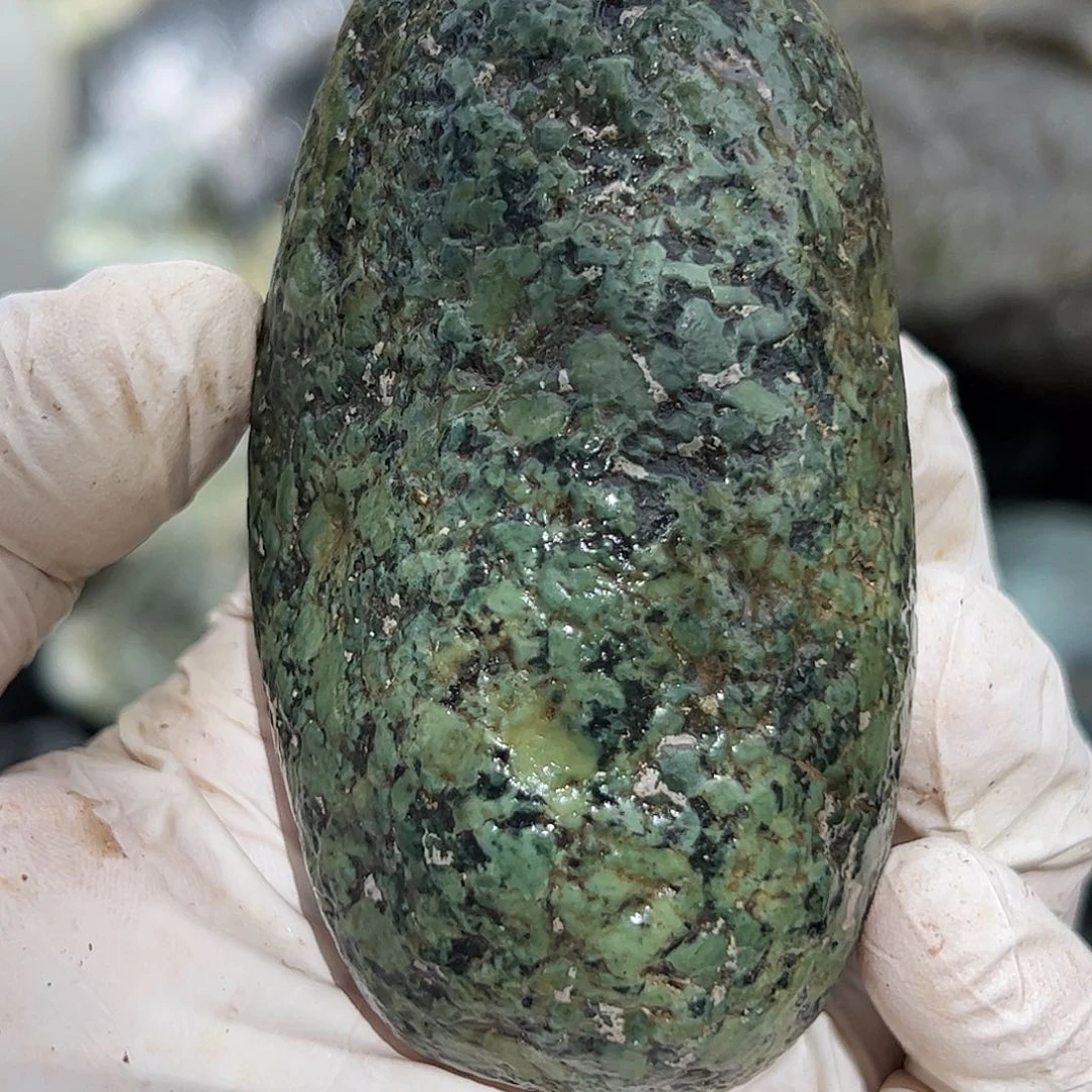 蛇纹石玉合金珠宝奇石睛**理