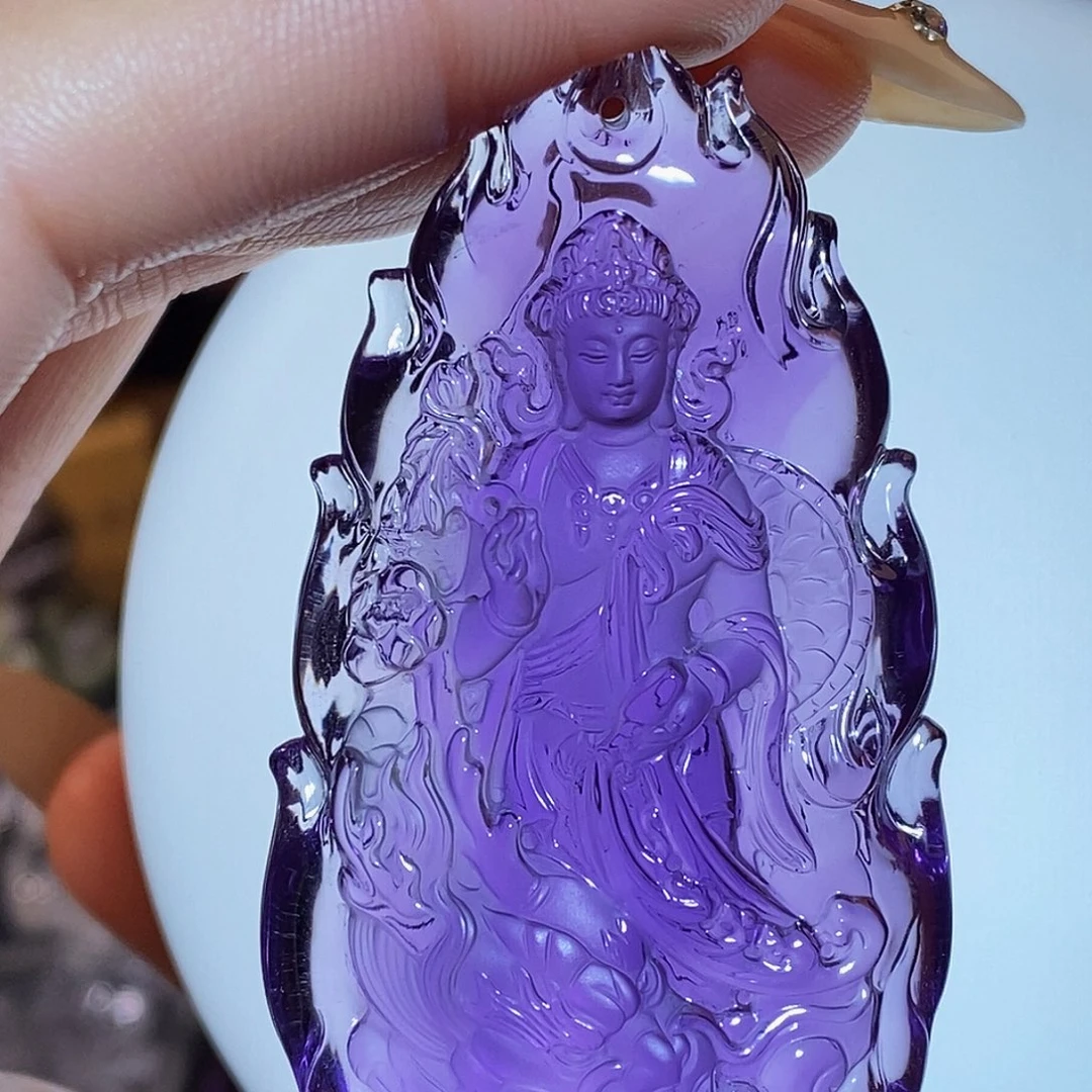 水晶未镶嵌颈饰吊坠