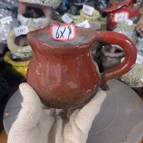 粗陶花盆手工花盆