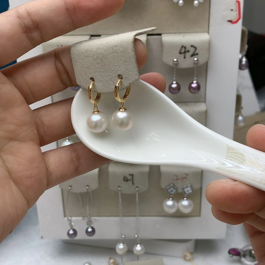 【闪购商品】淡水珍珠耳饰银S925镶嵌