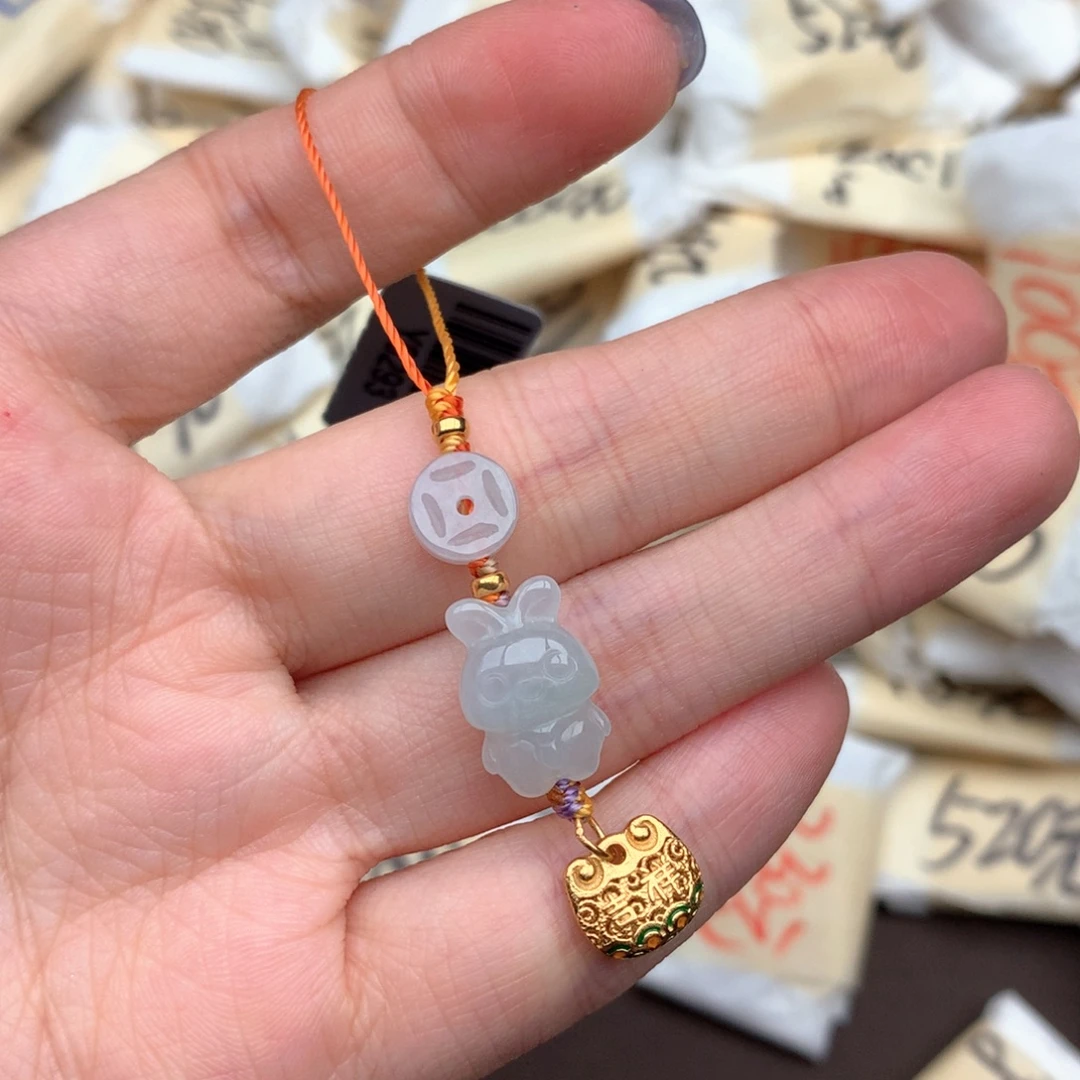 颈饰银S925镶嵌翡翠一