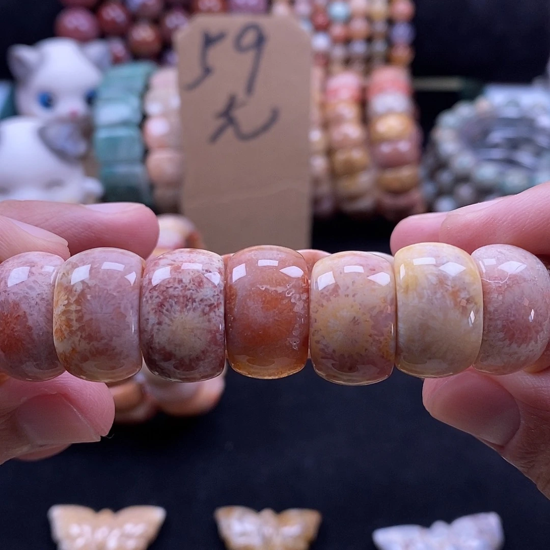 未镶嵌手牌硅化珊瑚（珊瑚玉）94