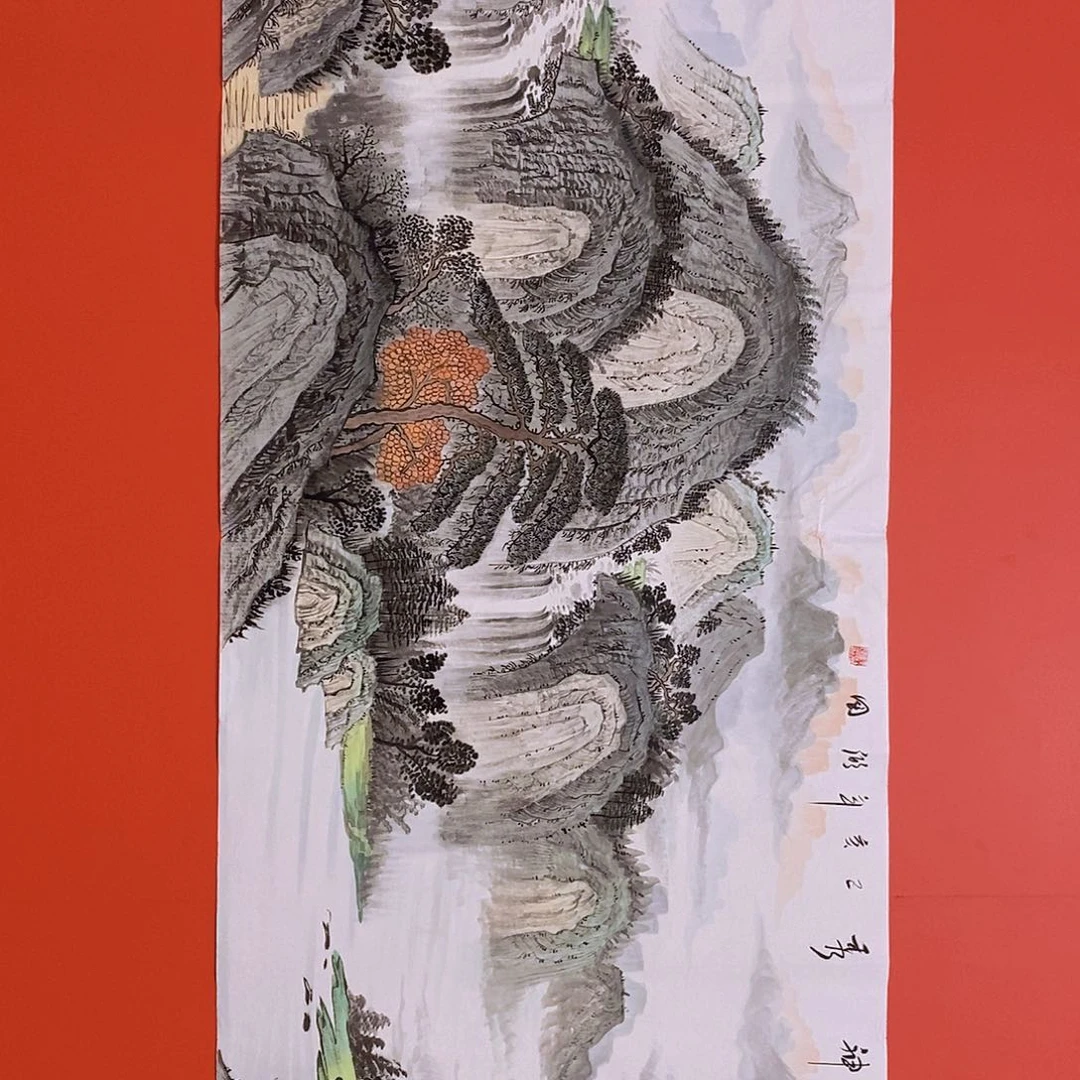 国画山水花鸟国画作品