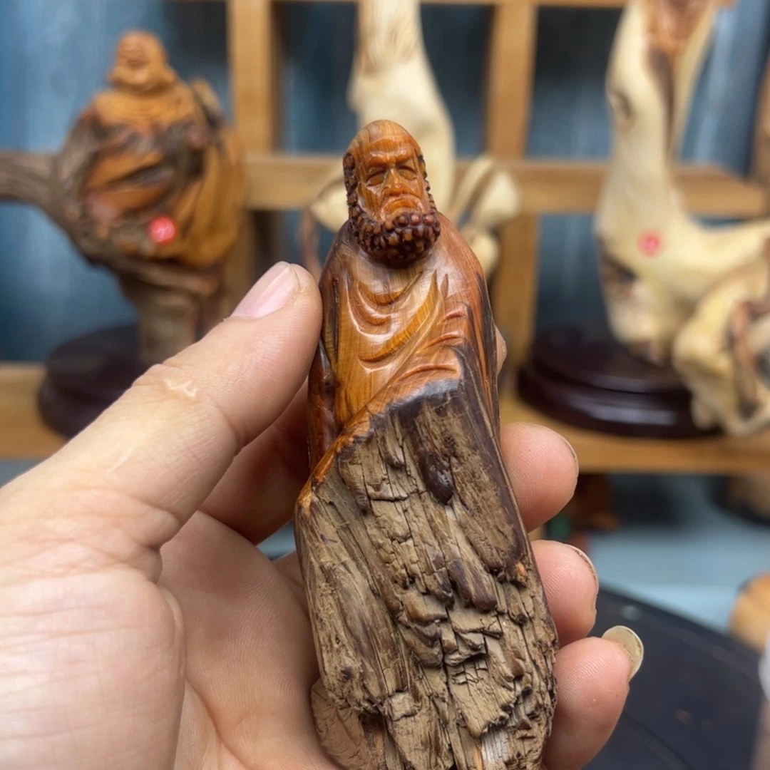 木乾*崖柏木摆件手把件
