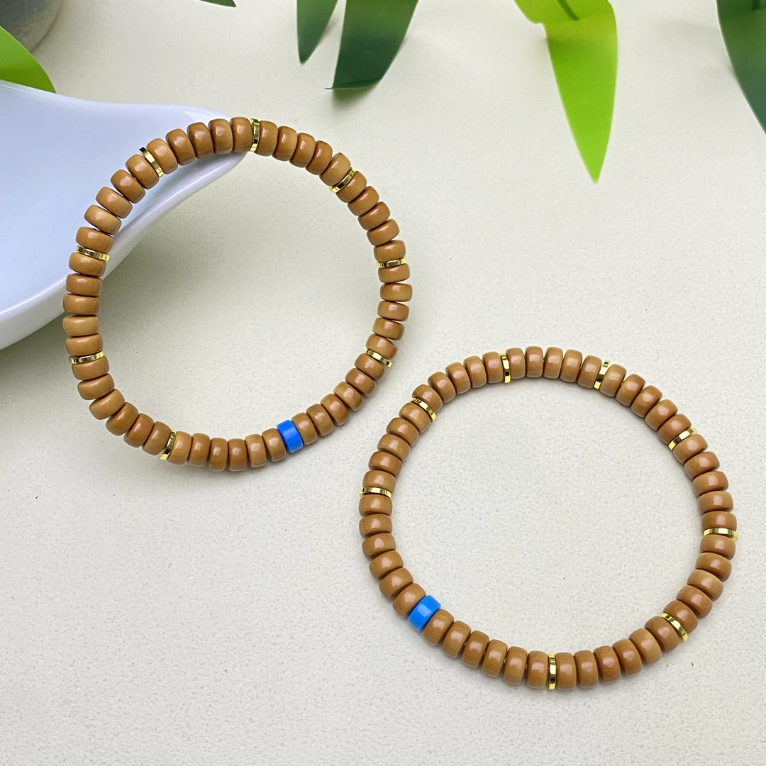 【铭记珠宝】橄榄核直切DIY手串20-DM220H280【多样性发一件】约6mm+