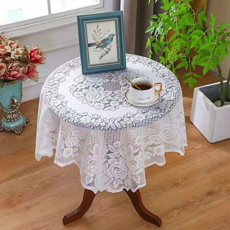 90*90方圆桌布亮丝纱唯美风轻奢风桌布