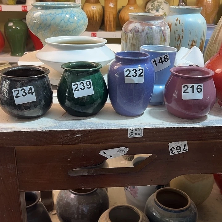 笑***下白泥花瓶摆件摆件摆件