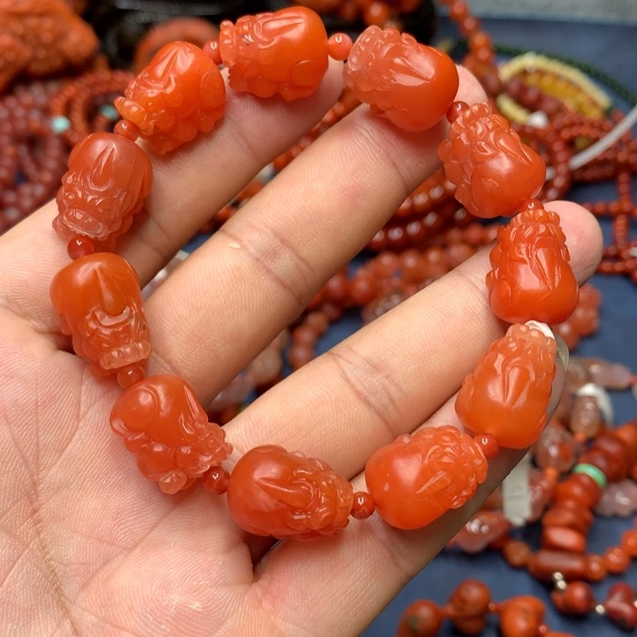 南红玛瑙未镶嵌手串