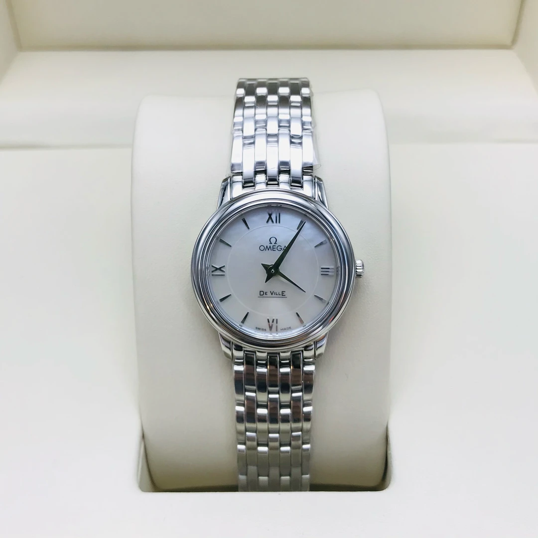 99新 Omega/欧米茄 碟飞系列24盘/女表/石英/贝母盘