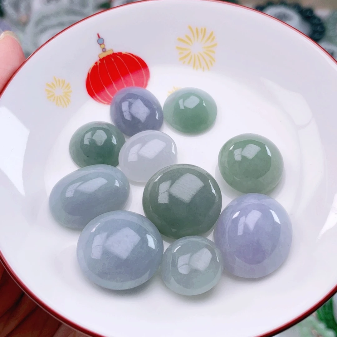 翡翠未镶嵌项链天然翡翠蛋面