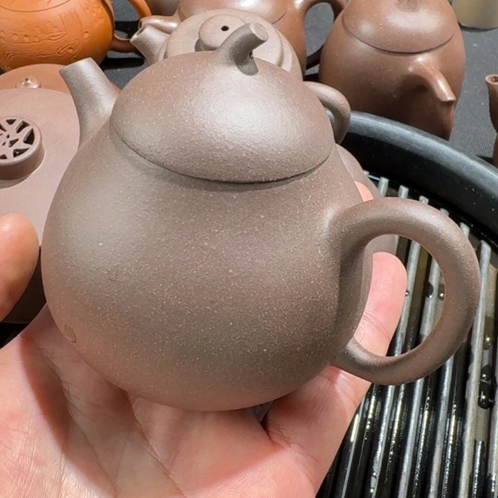 紫砂茶壶紫泥茄瓜200cc无添加