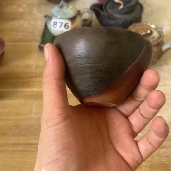 茶盏柴烧茶具陶瓷杯子