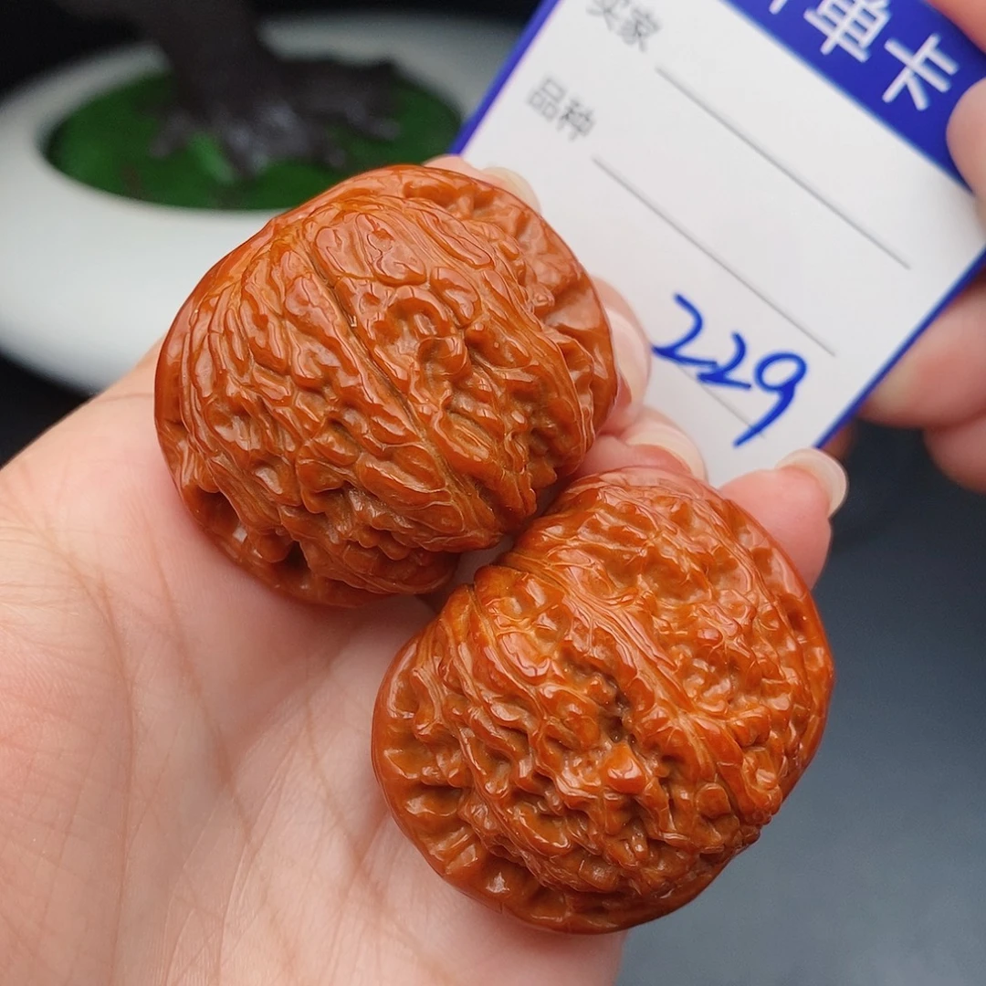 把件文玩核桃40球白229