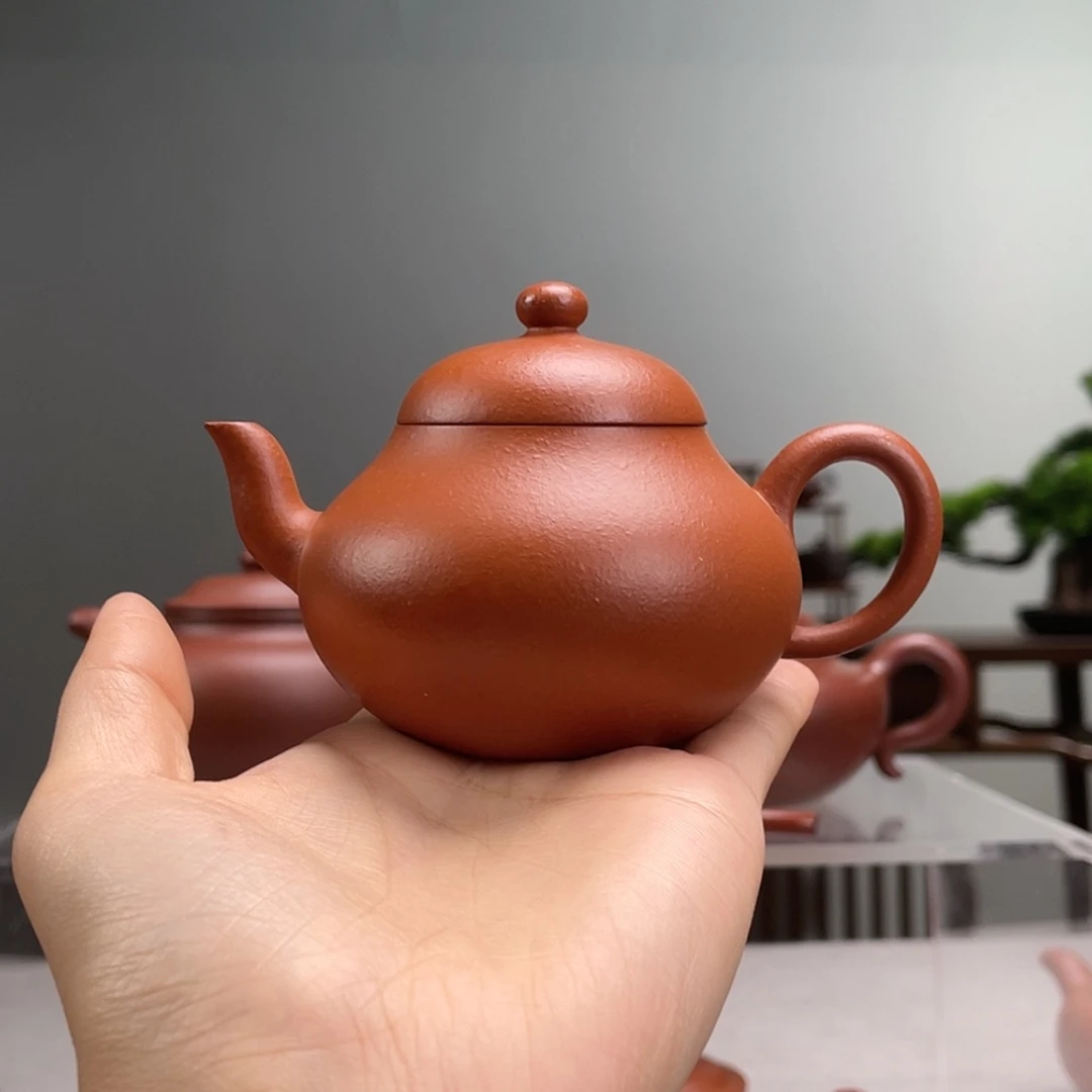 【闪购商品】茶壶紫砂钟*生料朱泥梨子容量125cc