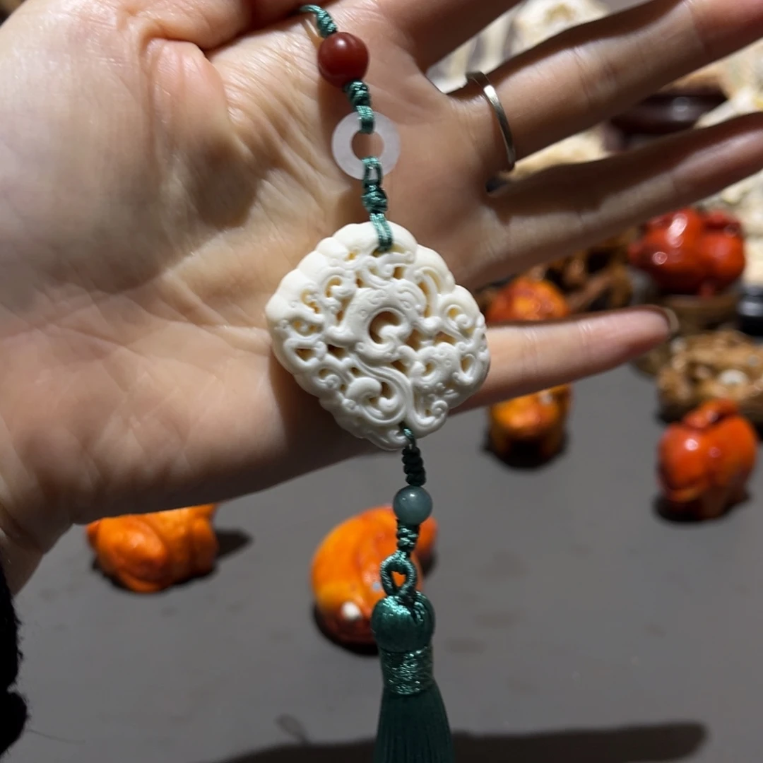 黄杨木鹿角工艺品摆件