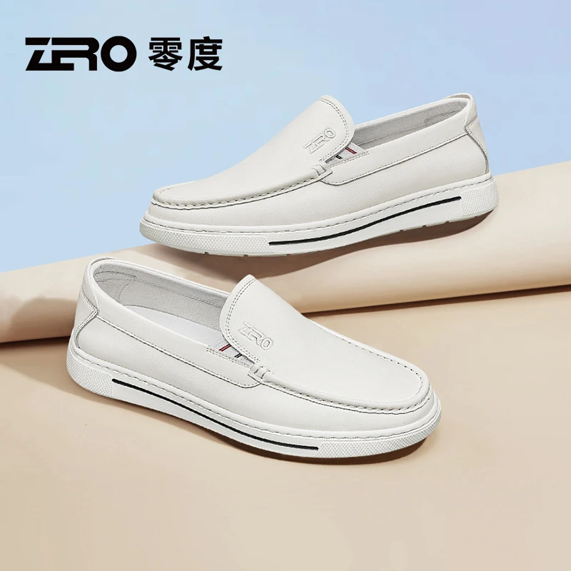 ZRO零度男鞋2025秋季新款休闲皮鞋男士真皮皮鞋潮流百搭乐福鞋子