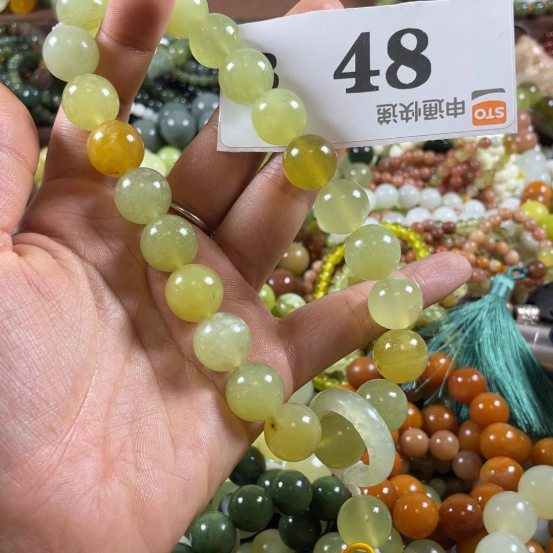 未镶嵌蛇纹石玉手串