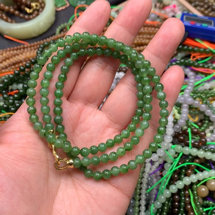 和田玉未镶嵌手链6