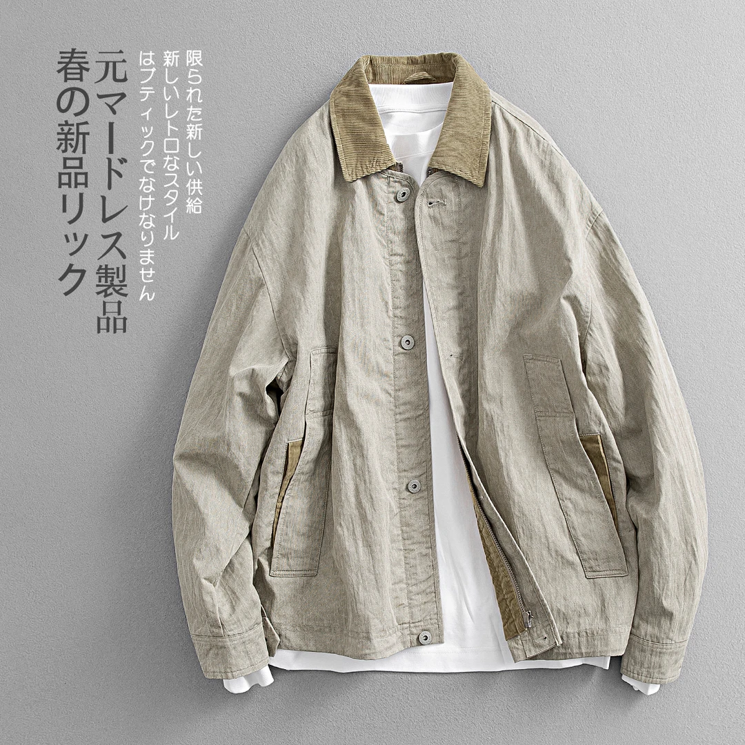 ST·Shen【底特律夹克】春季新款美式复古休闲宽松夹克外套 6672