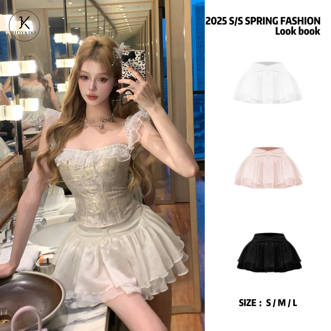 JOY KIKI金金【超模腿精】超绝比例纯欲显瘦百搭蓬蓬半裙J25A007