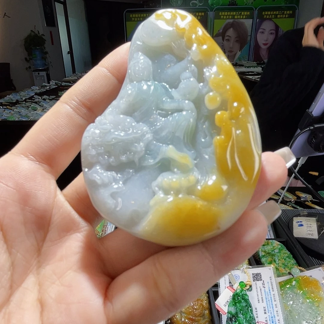 颈饰未镶嵌翡翠龙*一