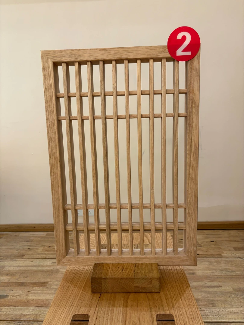 格子故事纯原木2号玄关隔断