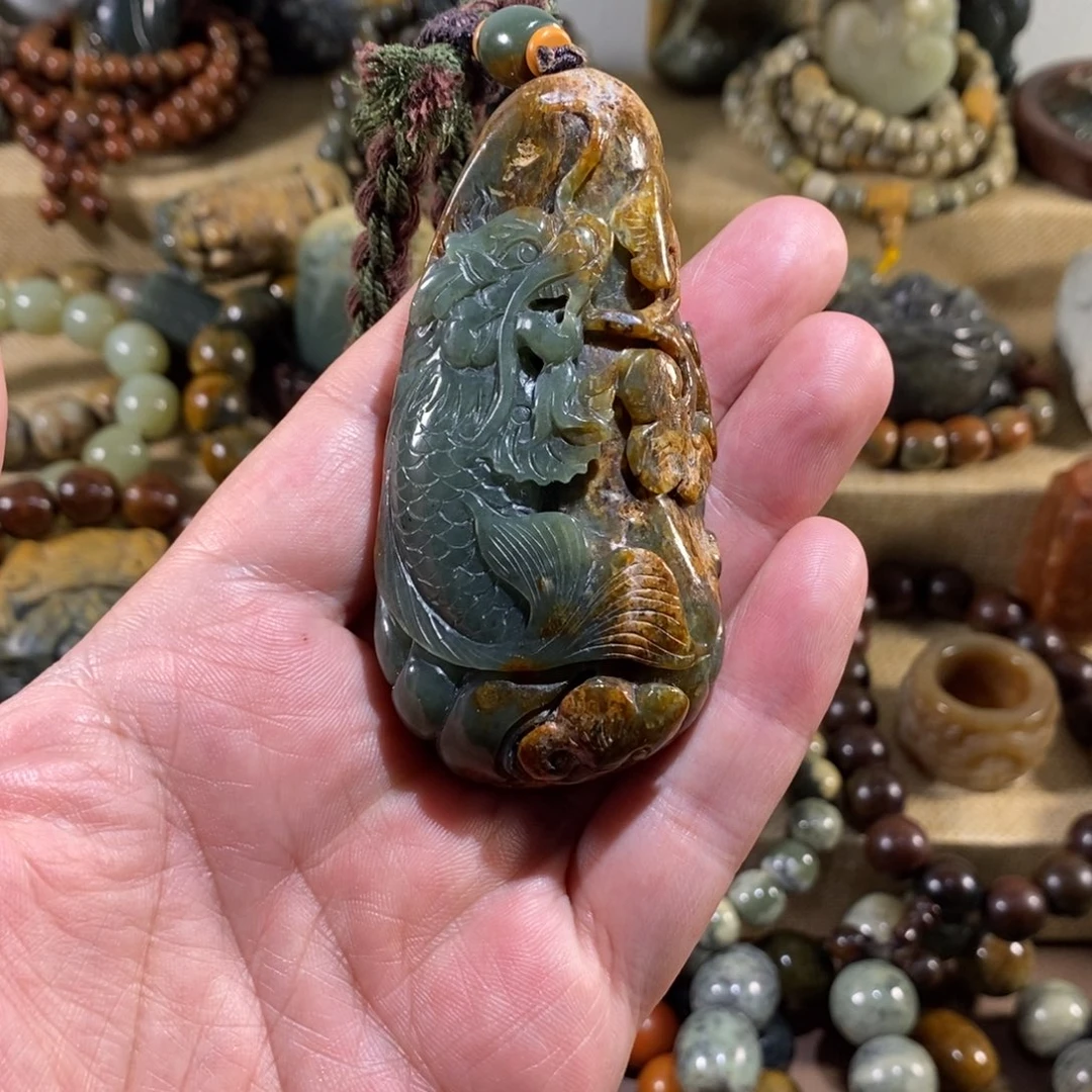 岫岩河磨玉（透闪石质玉）未镶嵌挂件