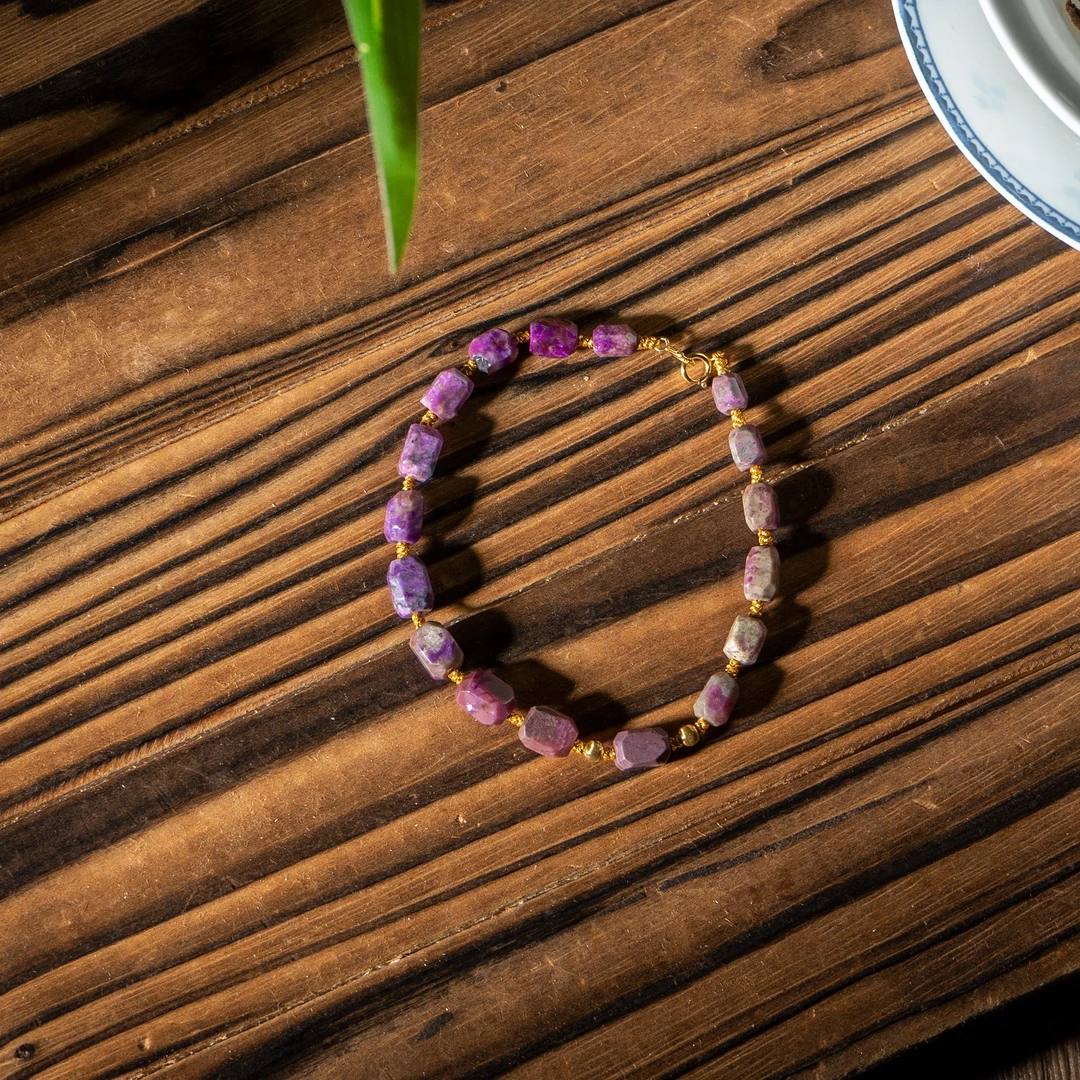 世间臻宝-知意|18K金樱花舒俱来切面手链/多样性发/P7415/30+