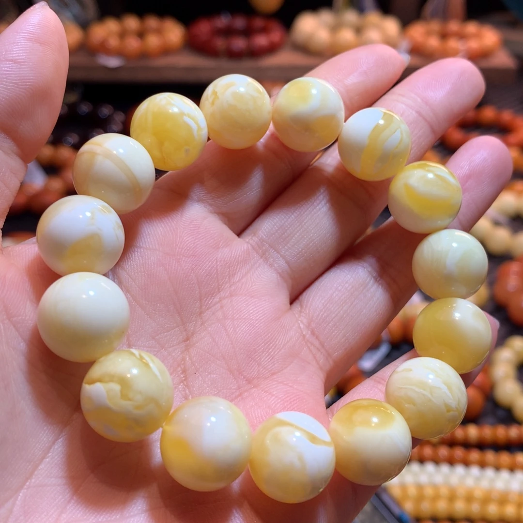 蜜蜡未镶嵌手串蜜蜡手串