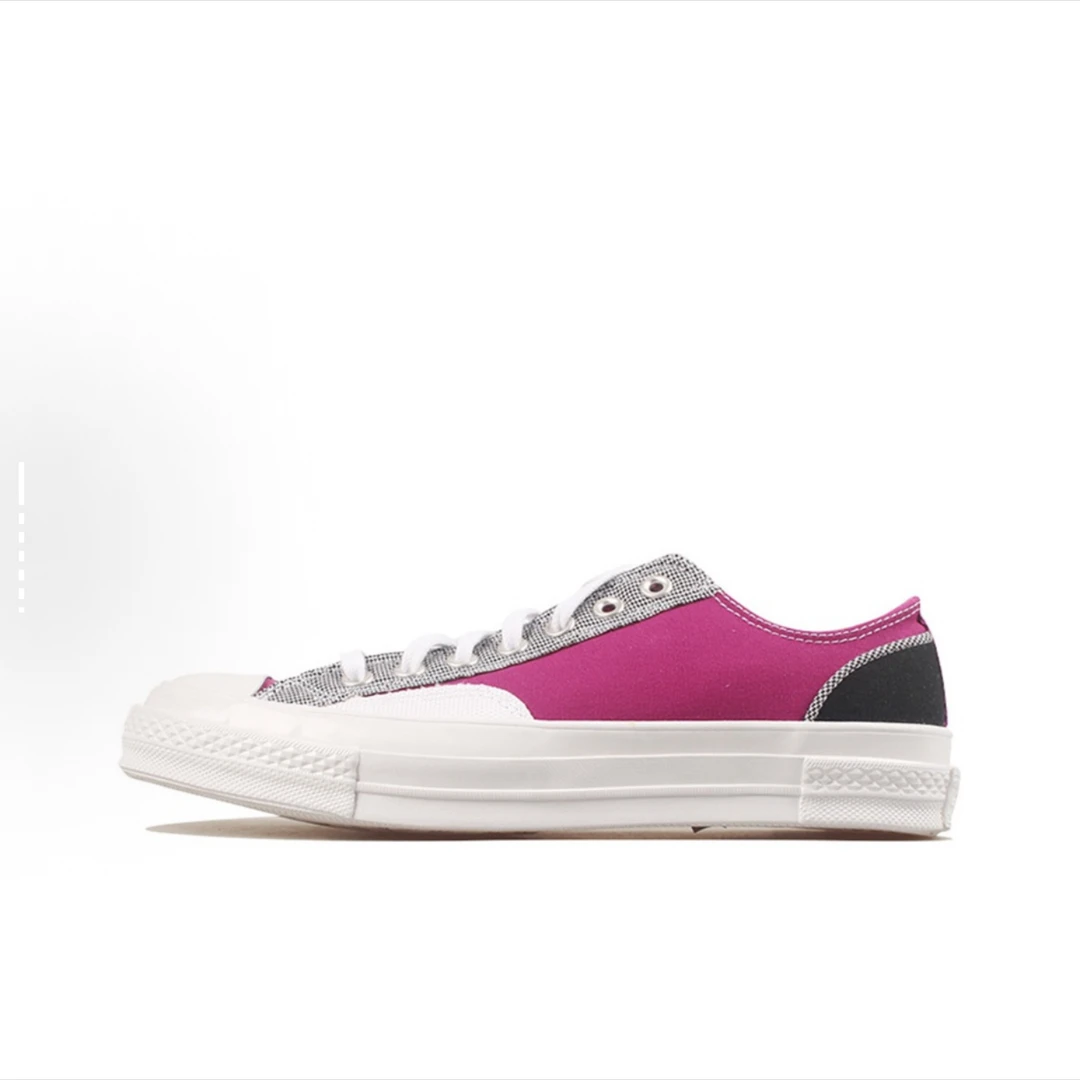 Converse匡威1970s复古百搭低帮帆布鞋男女同款 紫白168699C