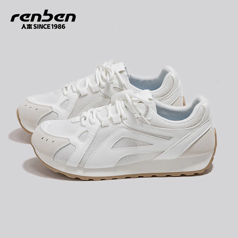 人本官方旗舰店新款时尚休闲鞋女2025夏季爆款板鞋德训鞋女鞋潮鞋