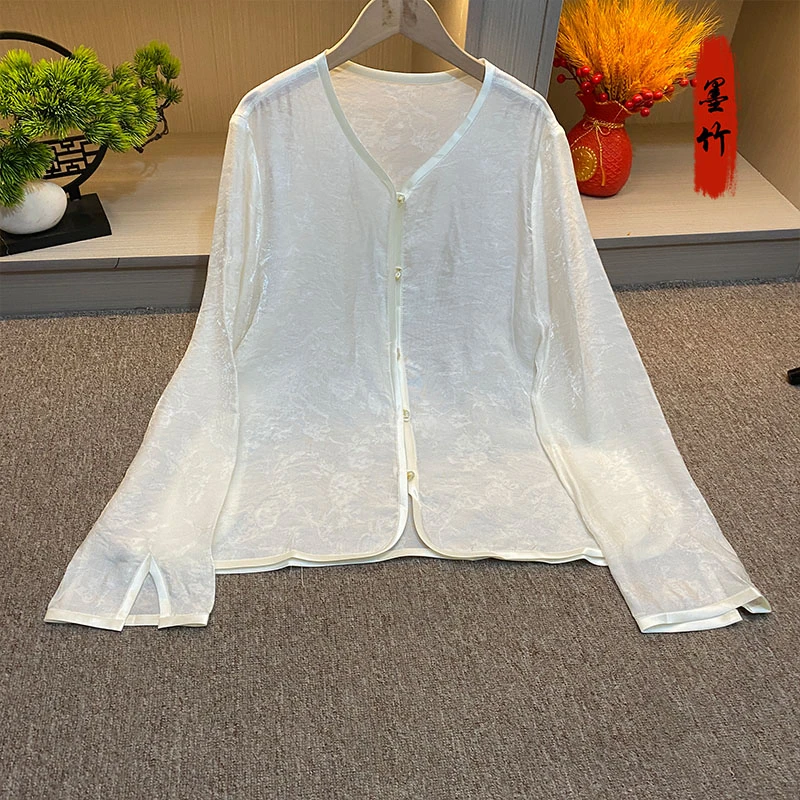 【69925】气质长袖网红新中式中国风女士时尚女装上衣百搭防晒外套