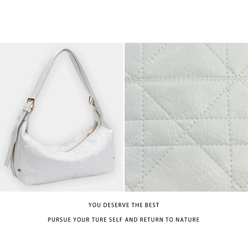 【尚恩CC】QYX-2025003-白色-轻奢时尚女士新款单肩斜挎包