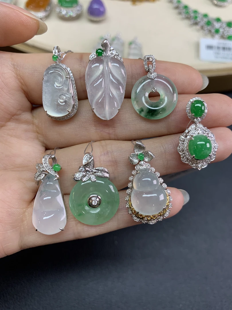 【彩虹盘】翡翠-18K金-多样性发一件-AL007|CXQ21