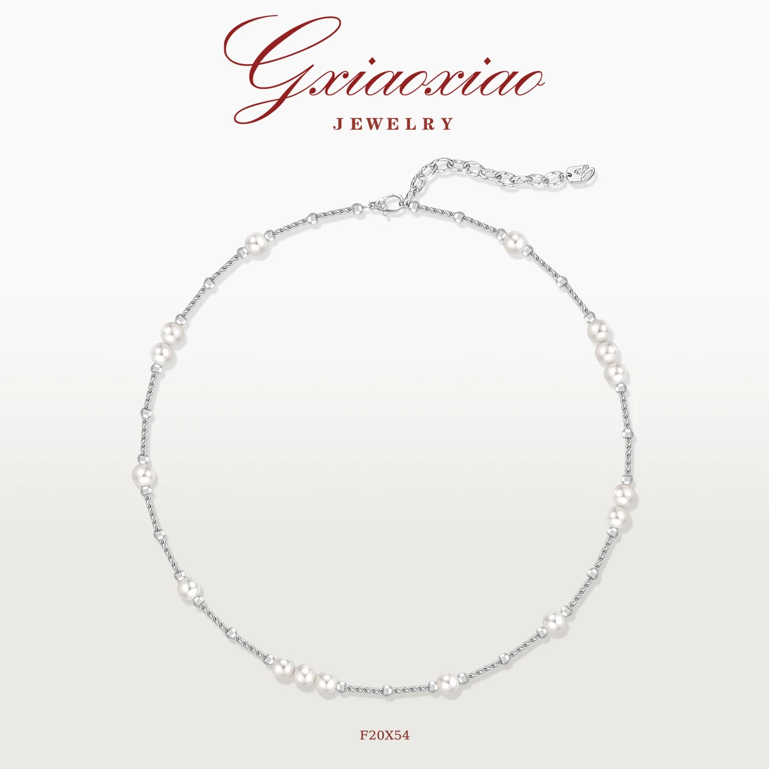 G XIAOXIAO 镀K金项链【星珠幻梦】轻奢气质高级百搭锁骨项链F20X54