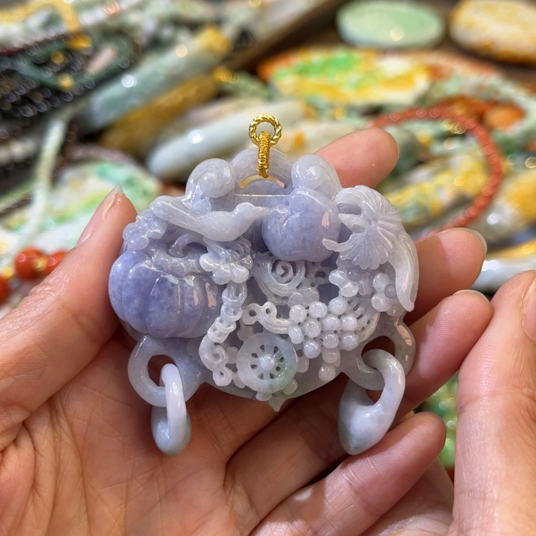 翡翠颈饰未镶嵌待编款