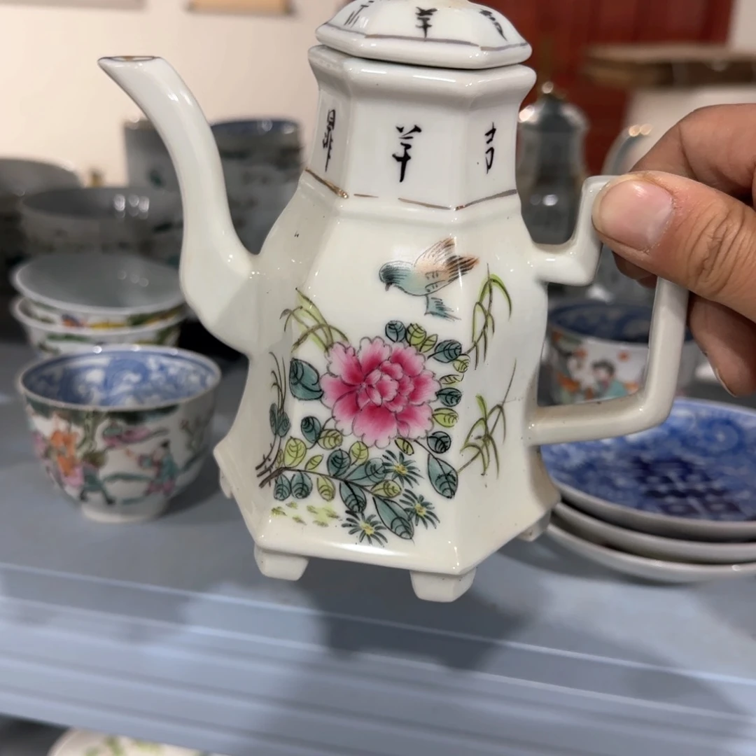 瓷片摆件手绘瓷器全部处理