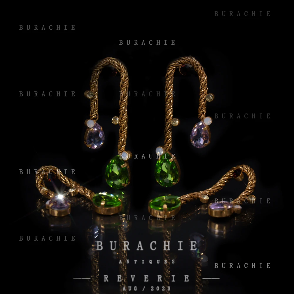 铜合金仿水晶耳饰 【8028】周年珍藏英｜经典原标克拉款CrownFrett