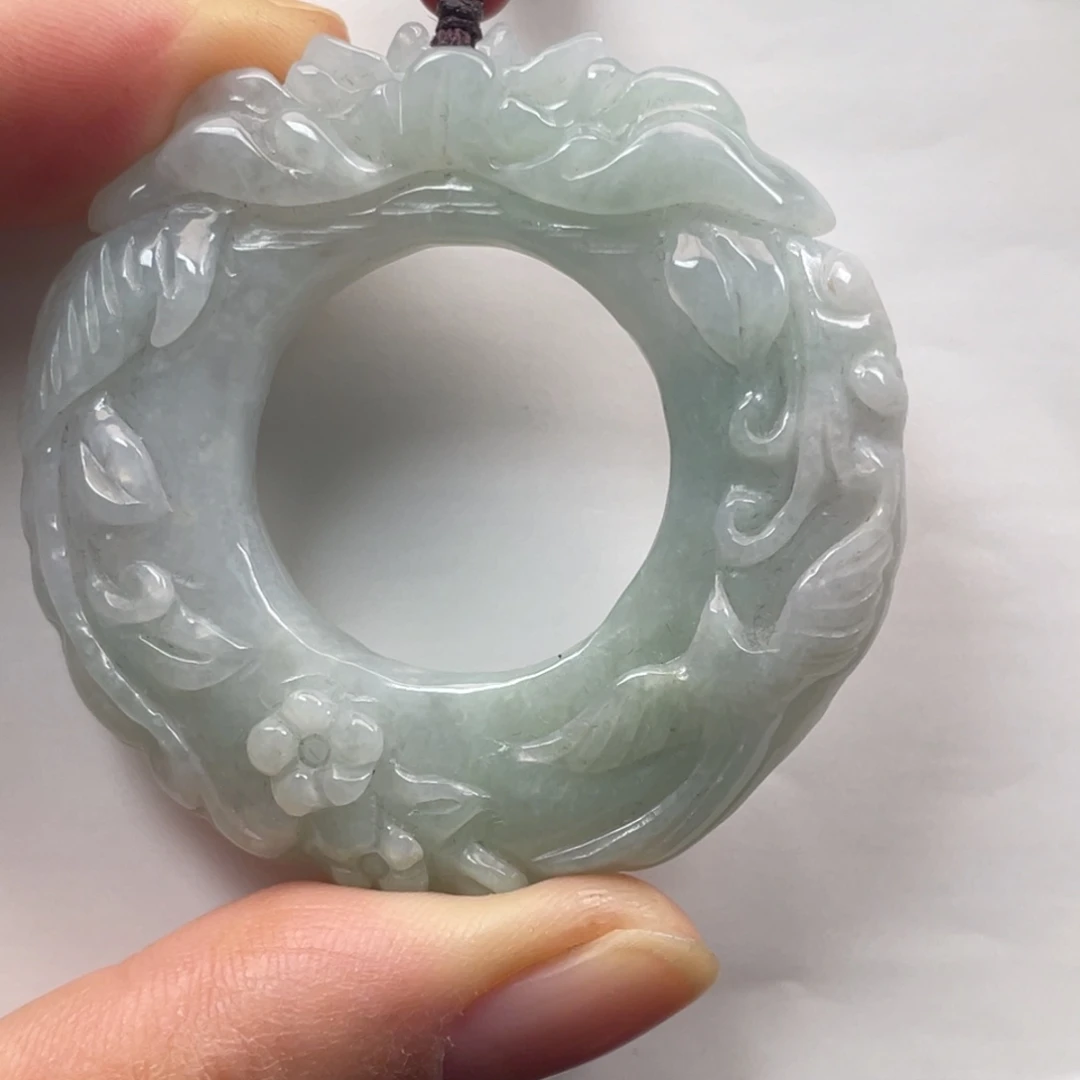翡翠未镶嵌颈饰翡翠甜甜圈