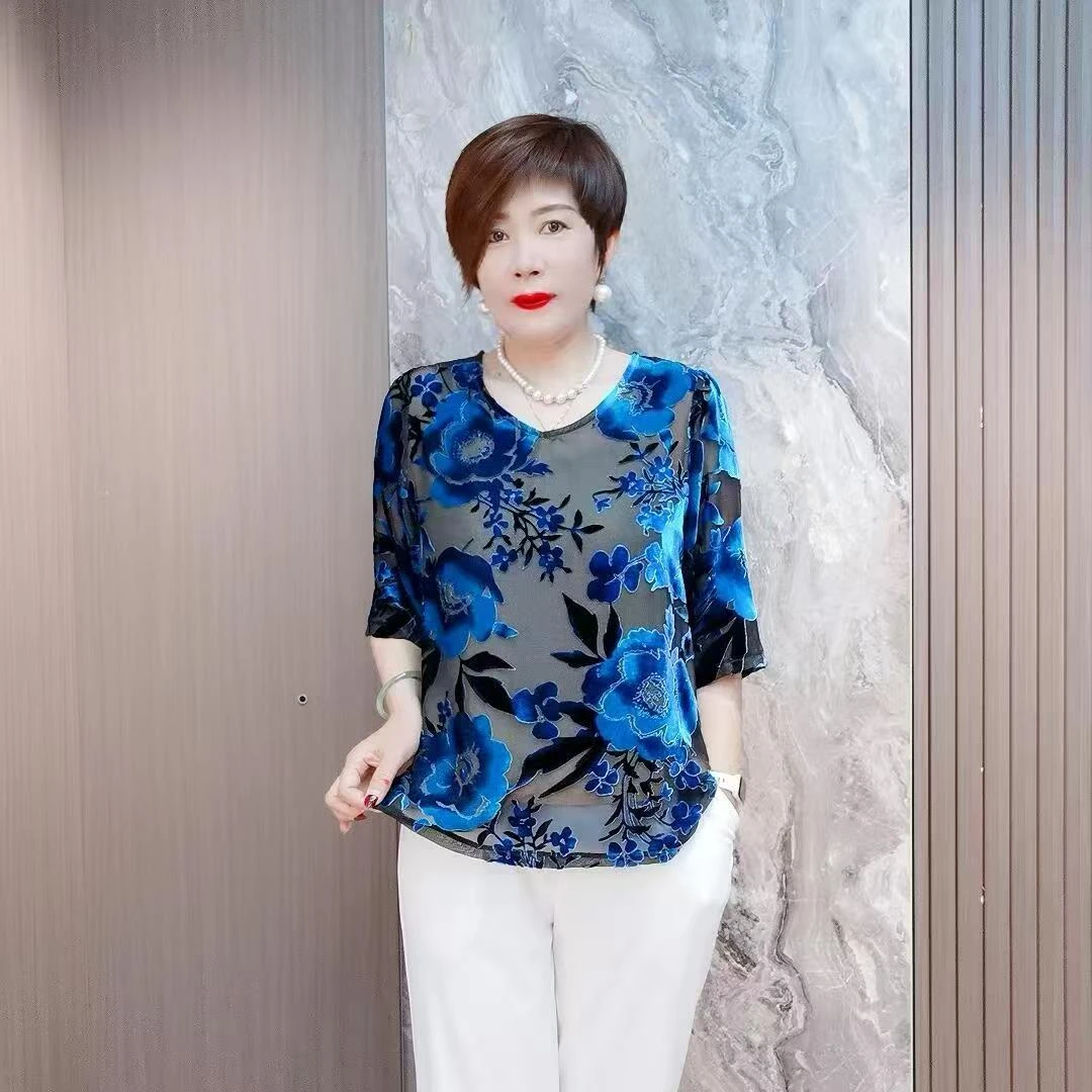 高端桑蚕丝小衫43A2212