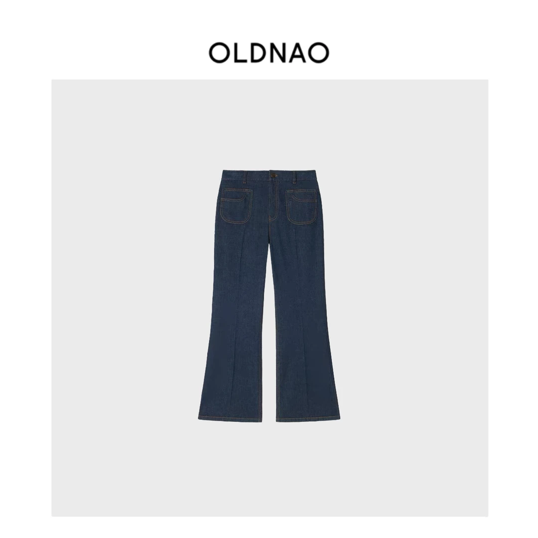 【OLDNAO】品牌订单线土壤牛仔棉弹牛仔布微喇牛仔裤-XJZ-Z25737