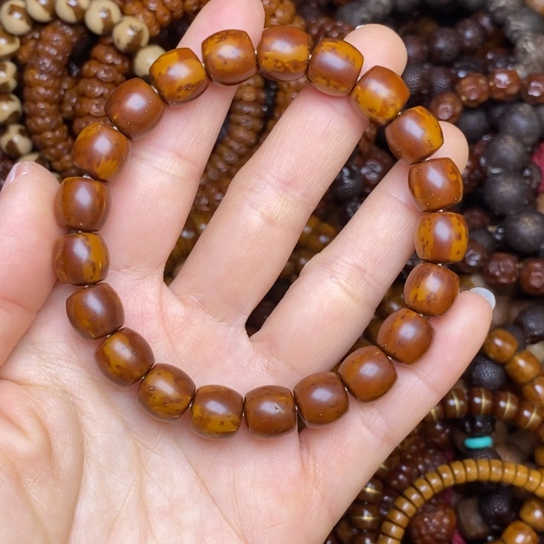 紫金鼠手串实心直切10尺寸瑕疵款