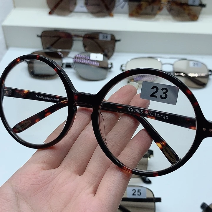 冰糖色复古圆眼镜23